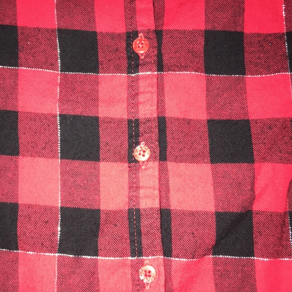 Girl’s Flannel Buffalo Plaid Shirt - Picture 2 of 7